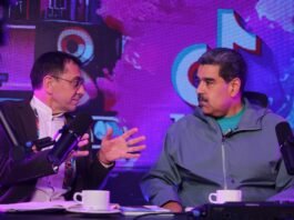 Juan Carlos Monedero y Nicolas Maduro
