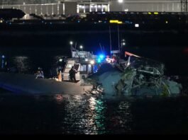 tragedia de un choque de aeronaves en USA