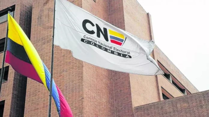 bandera del CNE de Colombia
