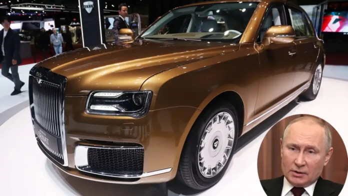Atendado en la limusina Aurus de Putin