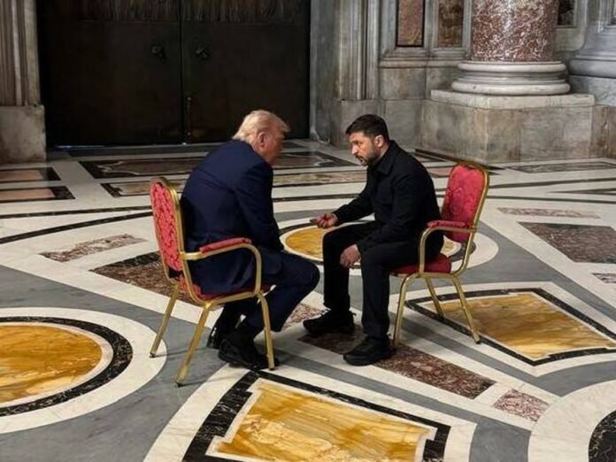 Trump y Zelensky reunidos en el Vaticano